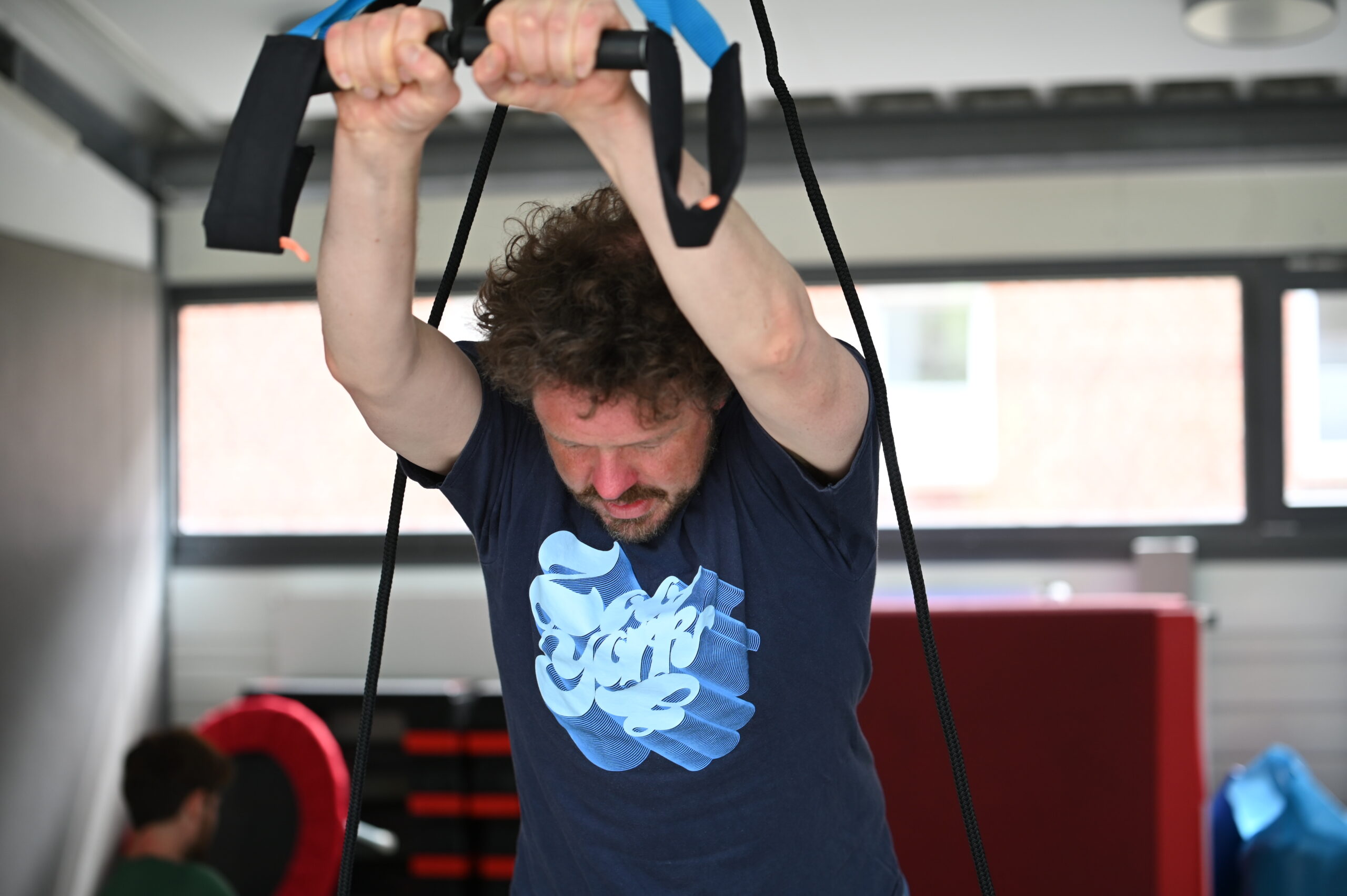 Mitarbeiter beim Sport